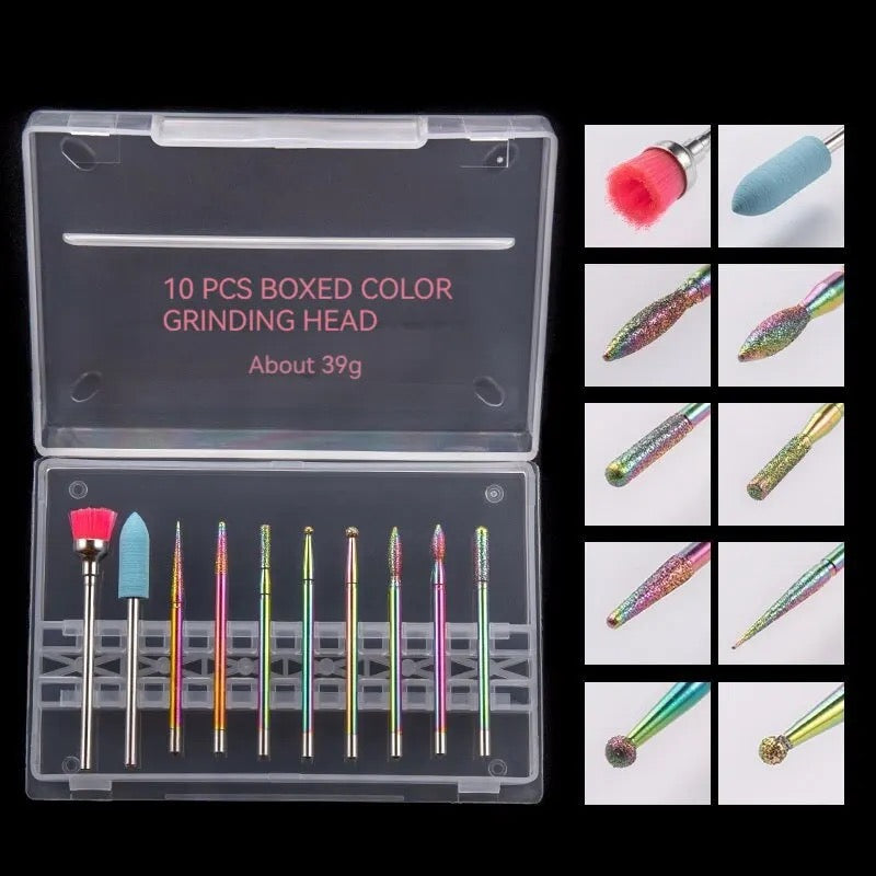 Puntas Manicura 10 pcs tornasol