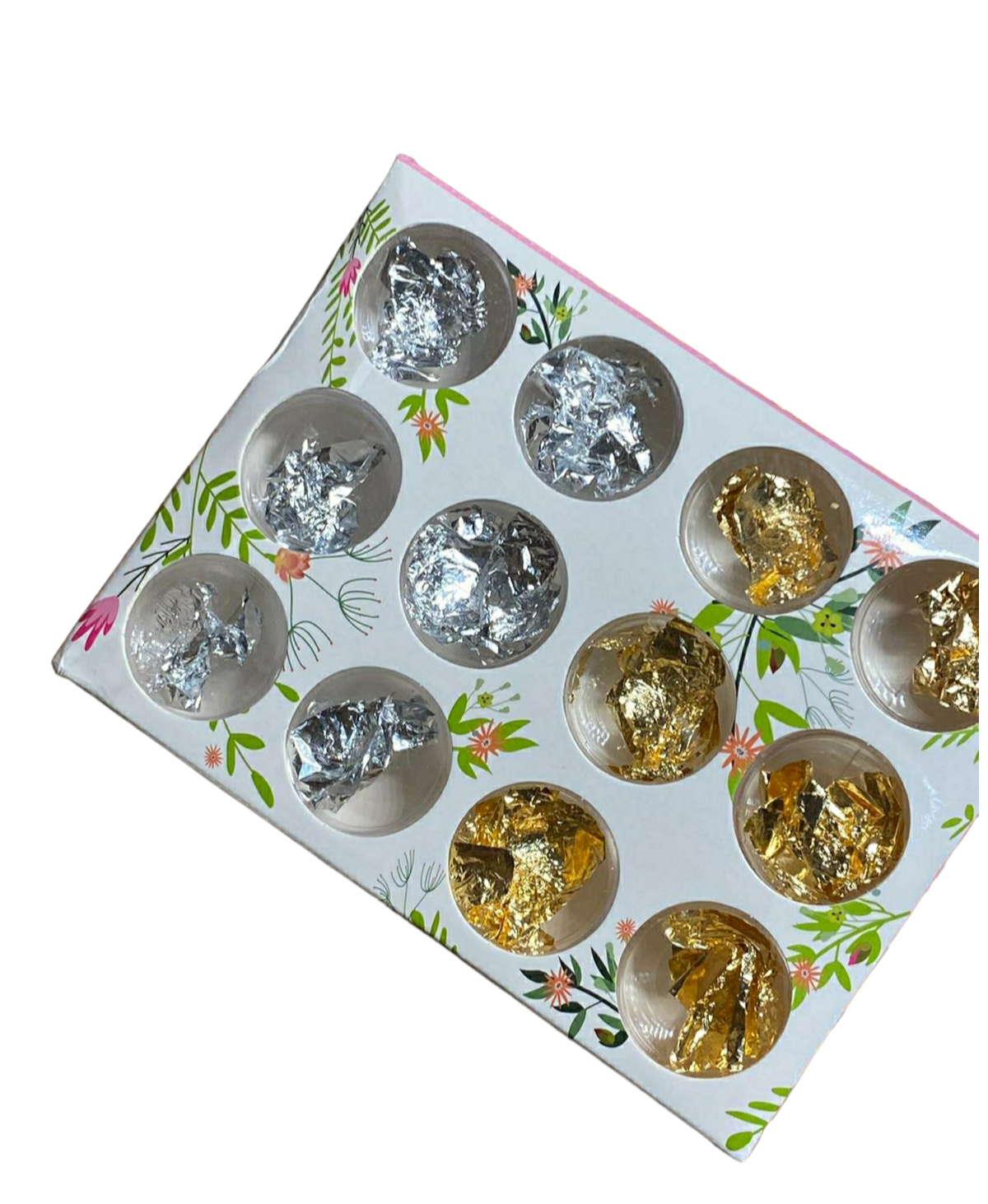 Aluminium Gold & Silver 12pcs