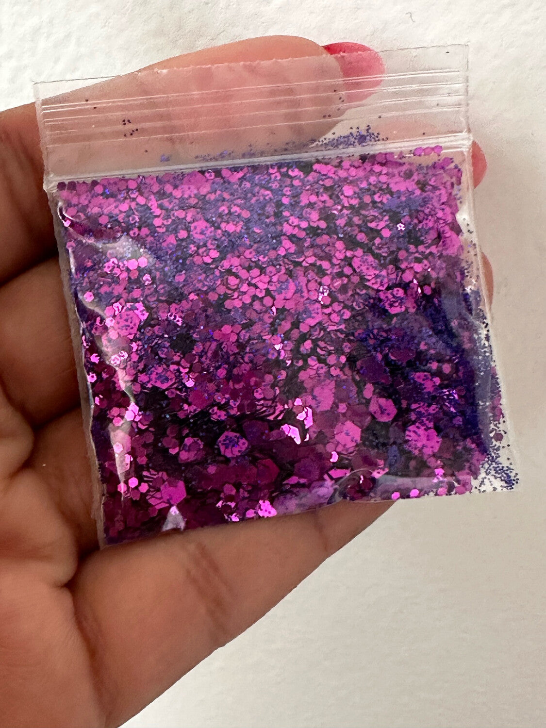 Purple glitter